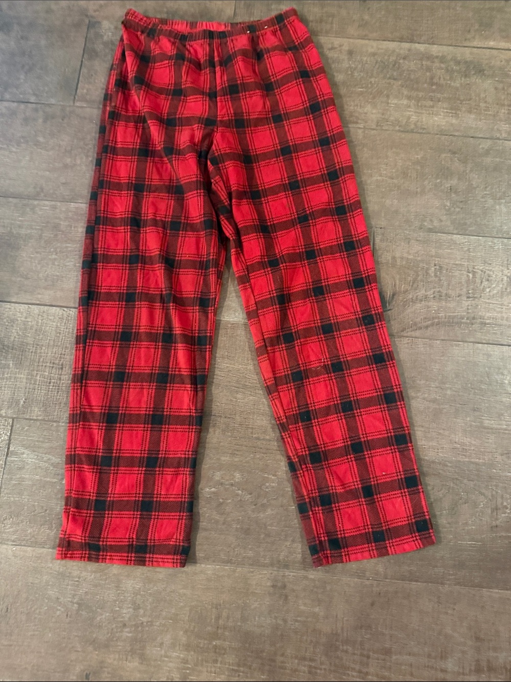 Wonen’s Small Red Plaid Lounge Pants